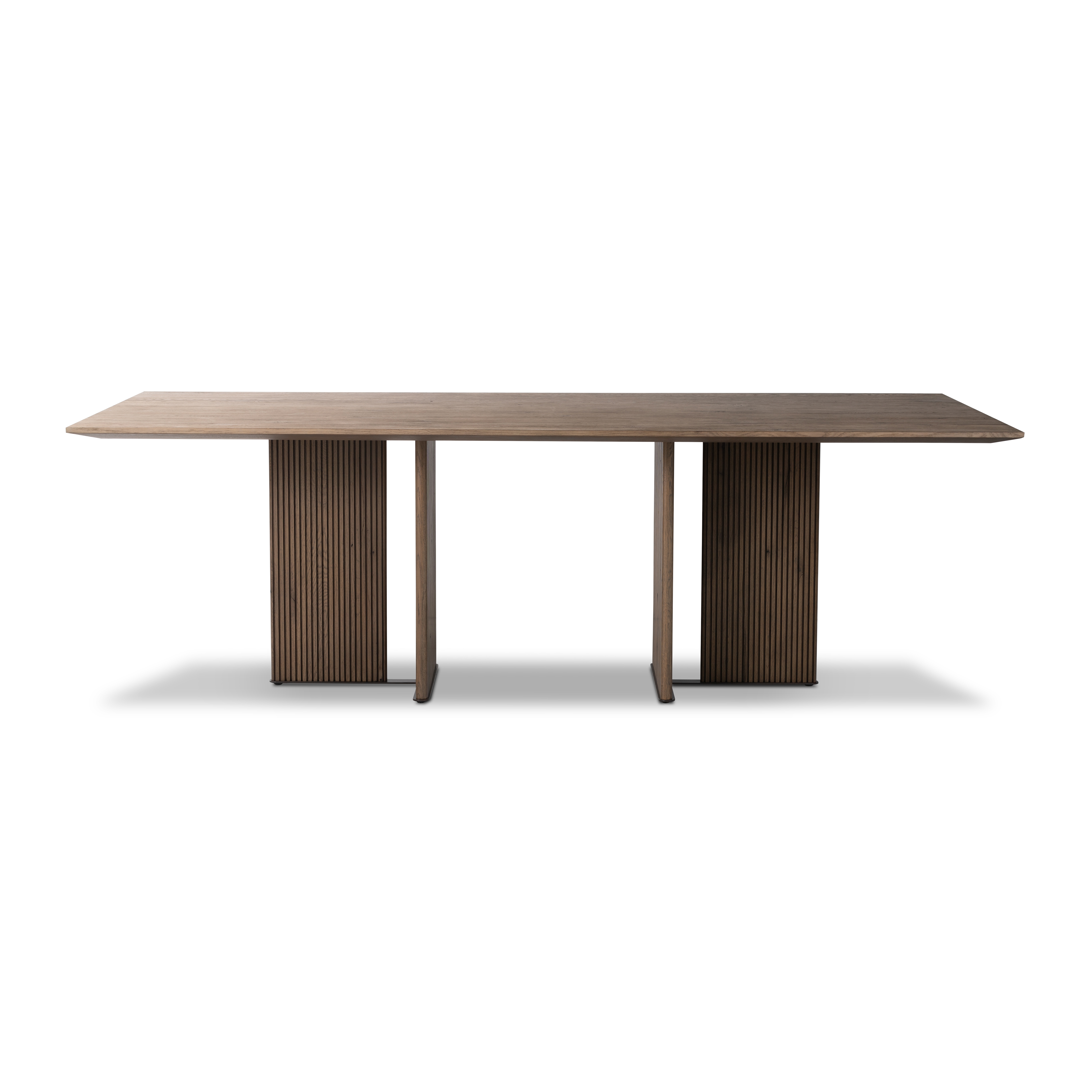 Leo Dining Table-Rustic Grey Veneer - Image 3