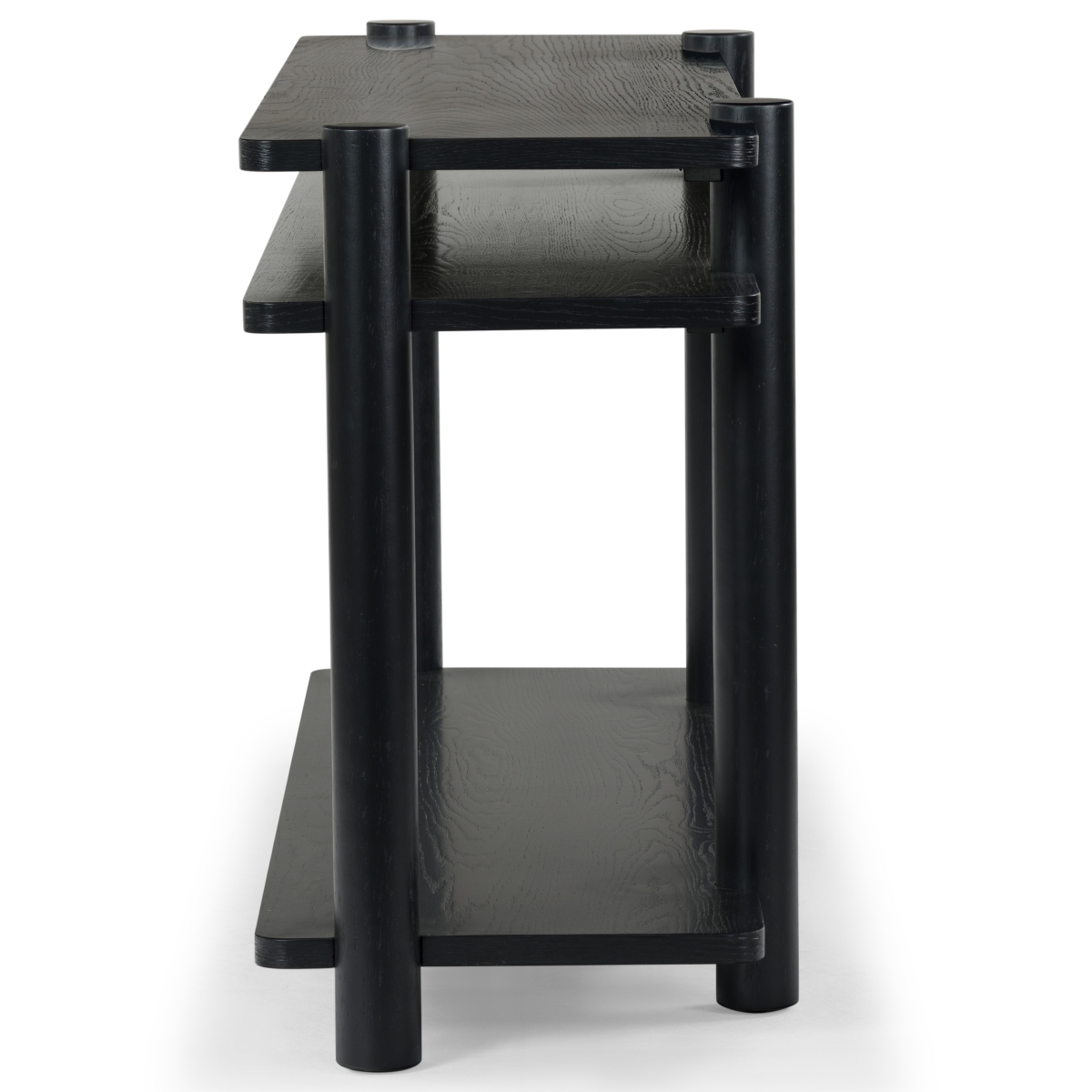 Edisyn Wood Console Table - Black - Image 4