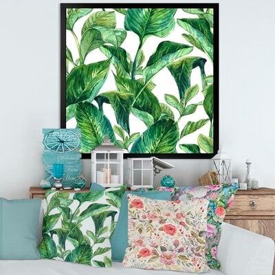 Foliage Of Tropical Leaves - Tropical Canvas Wall Art Print-FDP36994 - Image 0