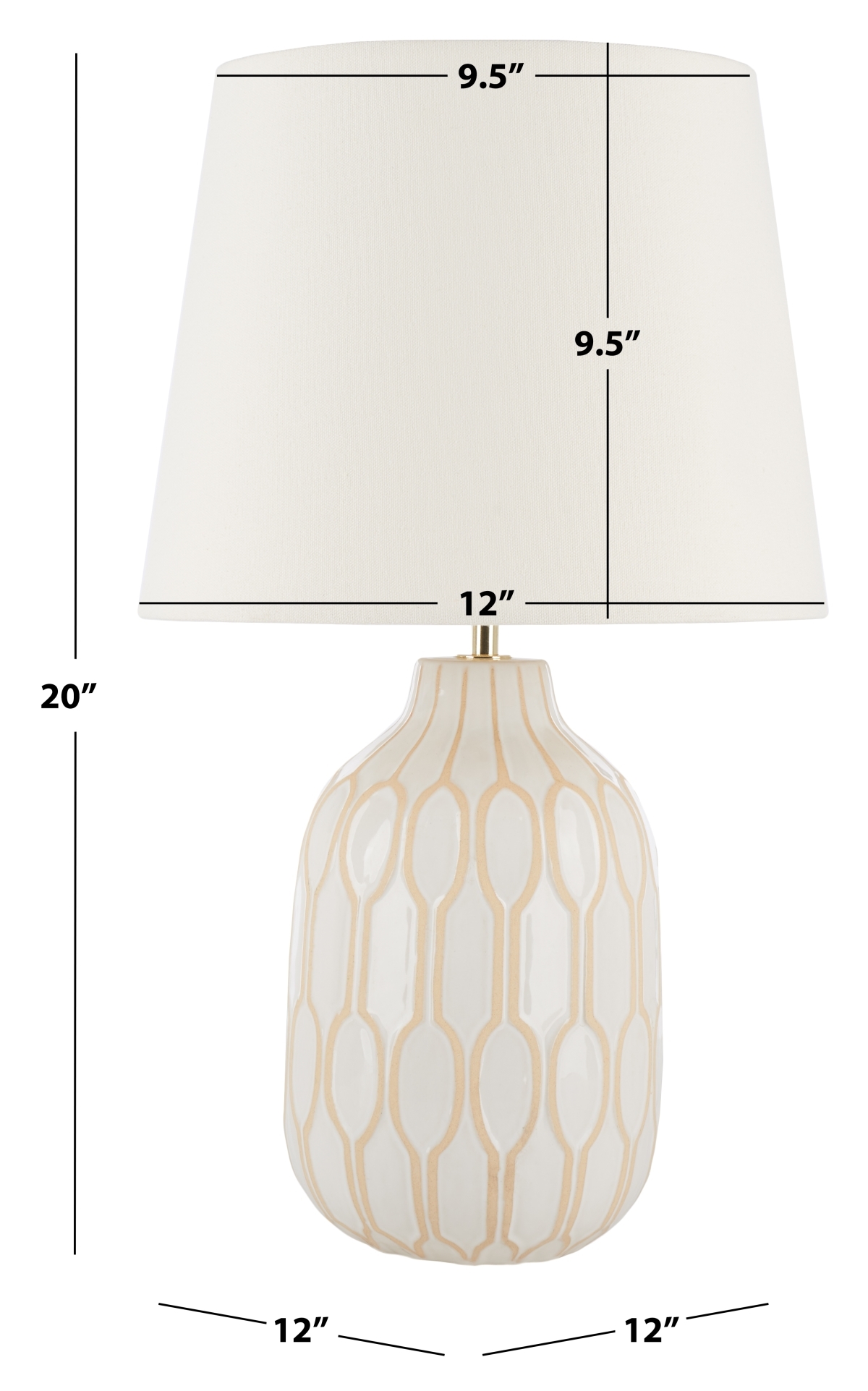 Lansing 21.25" Table Lamp - White - Safavieh - Image 0