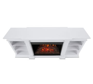 Real Flame(R) Eliot Electric Fireplace Media Cabinet, White - Image 3