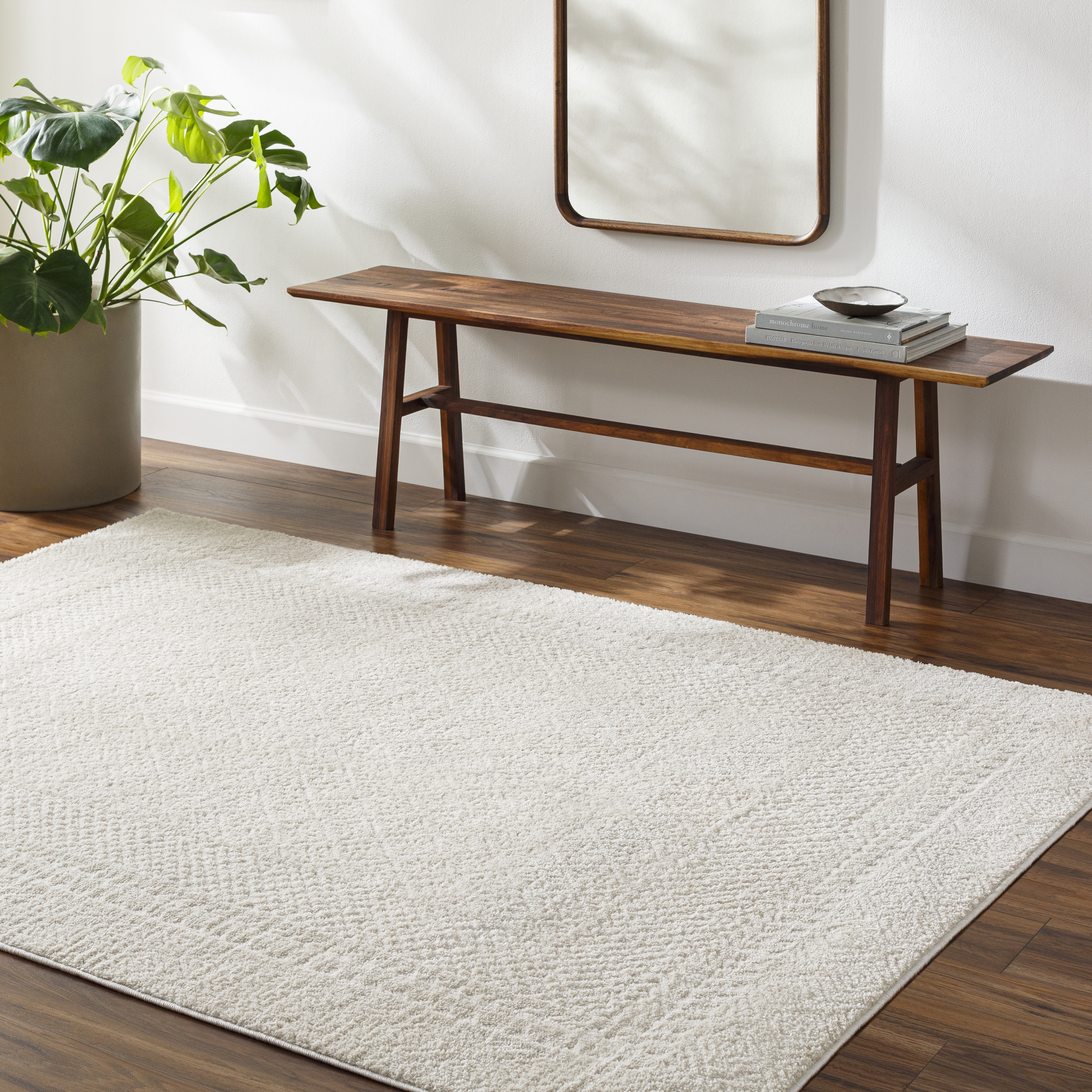 Livabliss Freud Beige Indoor 9'2" x 12' Machine Woven Rug - Image 1
