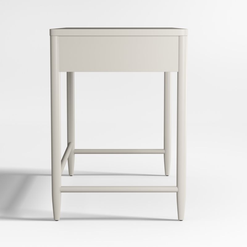 Hampshire Cozy Grey Wood 2-Drawer Kids Desk - Image 7