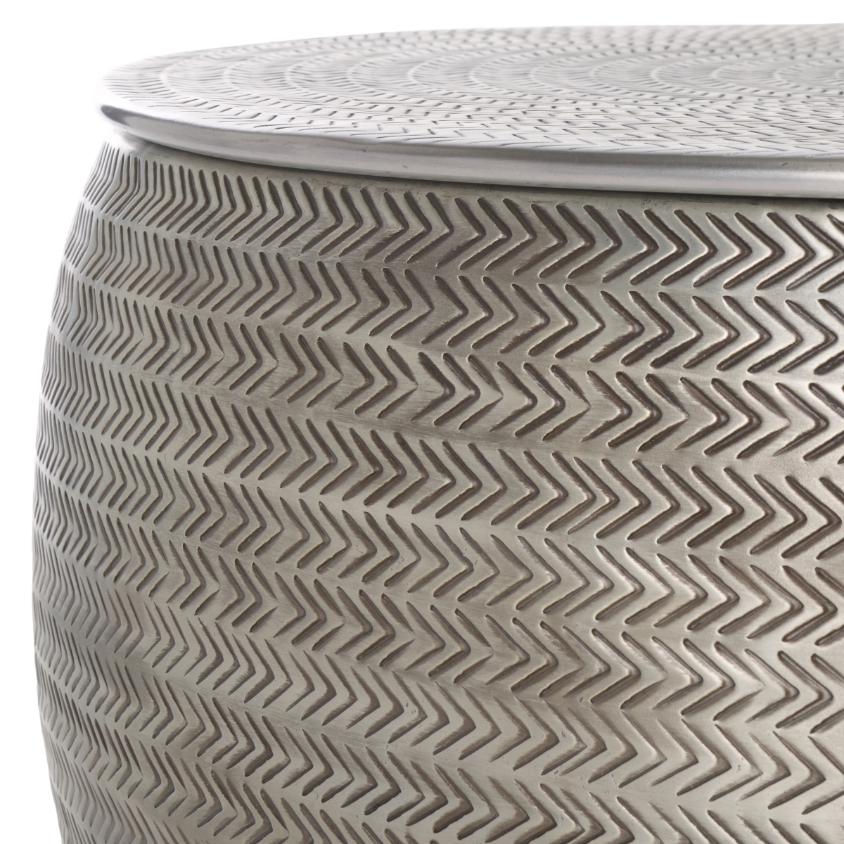 Apoline Coffee Table W/ Storage - Antique Silver - Safavieh - Image 2