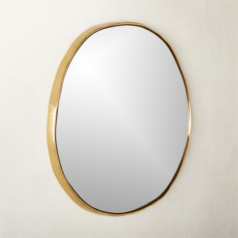 Sombra Brass Mirror 24" - Image 1