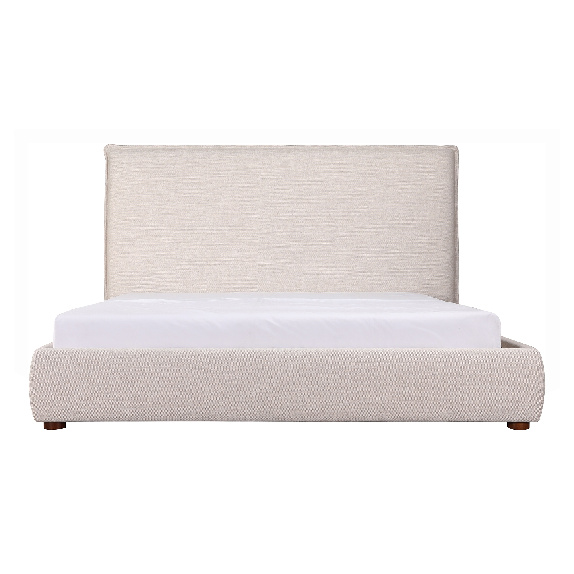 Luzon Queen Bed Tall Headboard Wheat - Image 6