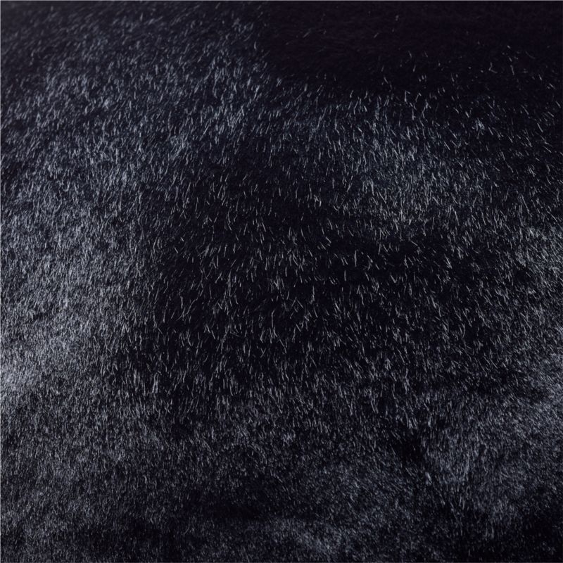 Harlee Round Black Throw Pillow 16" - Image 3