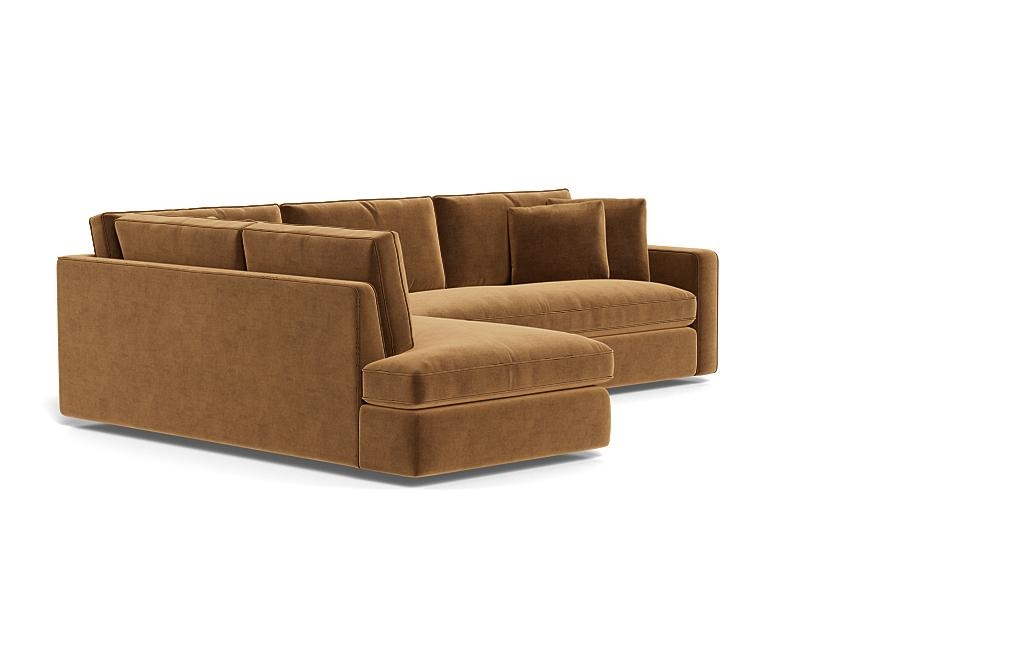 James 3-Seat Left Bumper Sleeper Sectional with Contrast Piping - Image 1
