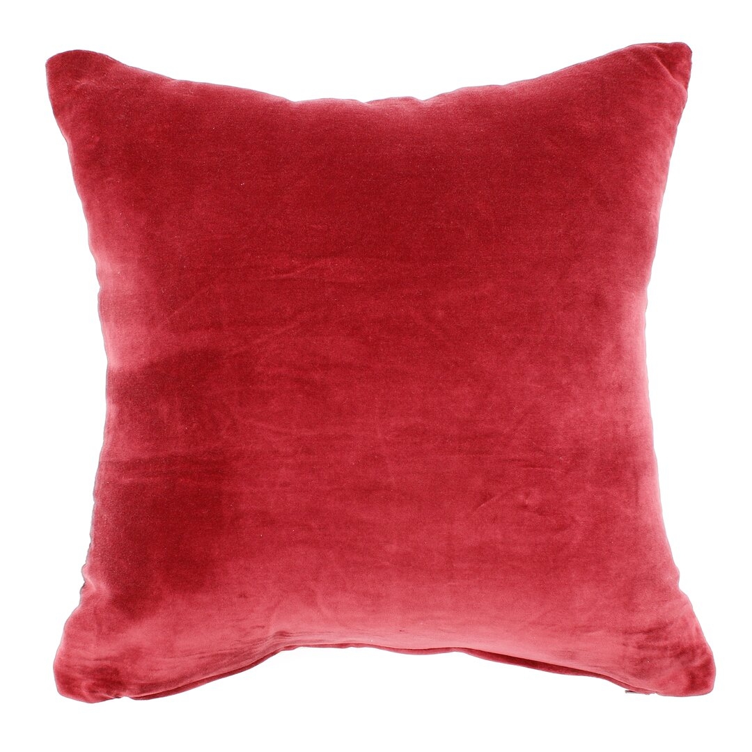 "Jiti Red Velvet Pillow - Velvet" - Image 0