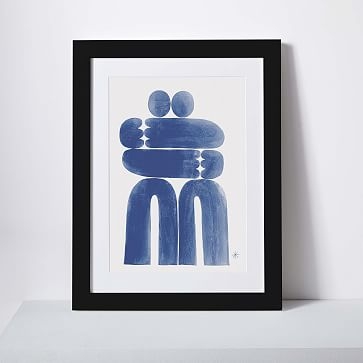 Blue Hug, Black Frame, 11x14 - Image 1