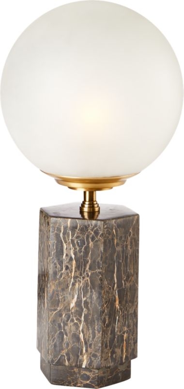 Charade Marble Globe Table Lamp - Image 2