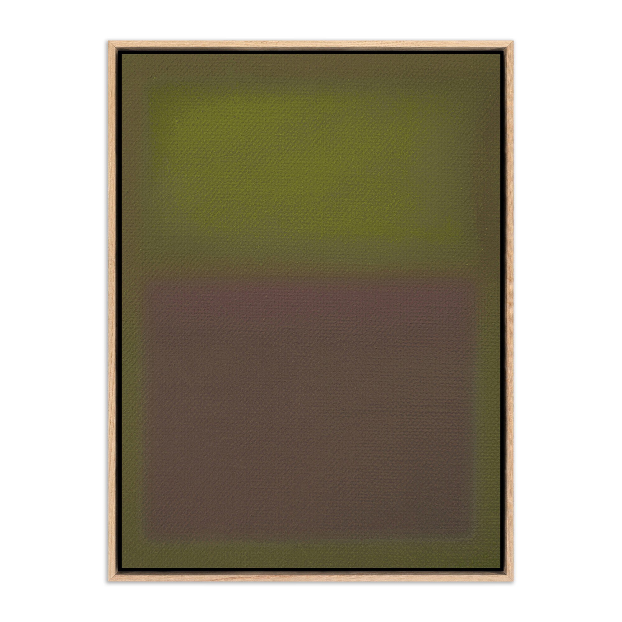 Composition Verdant by Charles Stuart - Vertical Grain White Oak Floater - Image 0