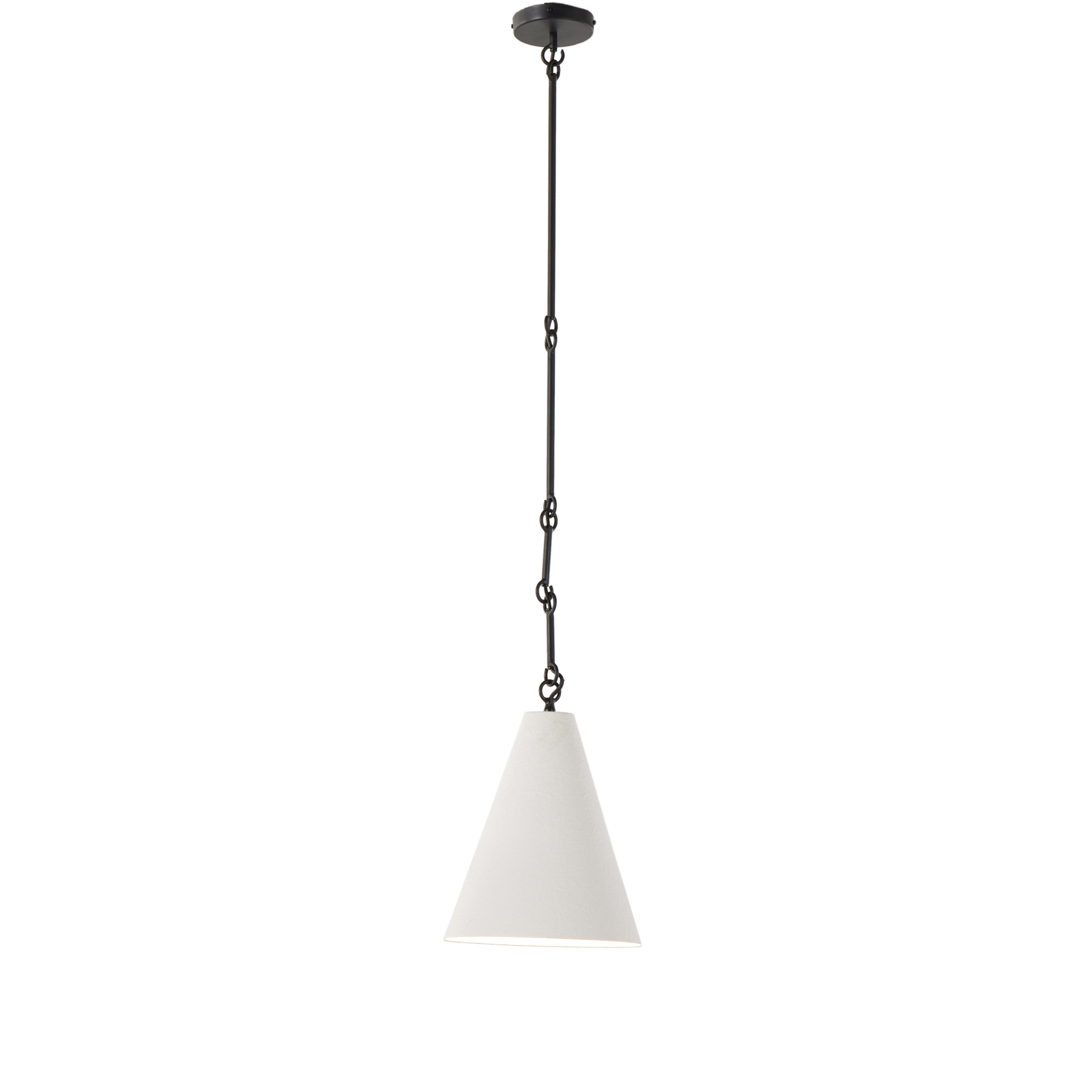 Grazia Small Pendant-Matte White Plaster - Image 1