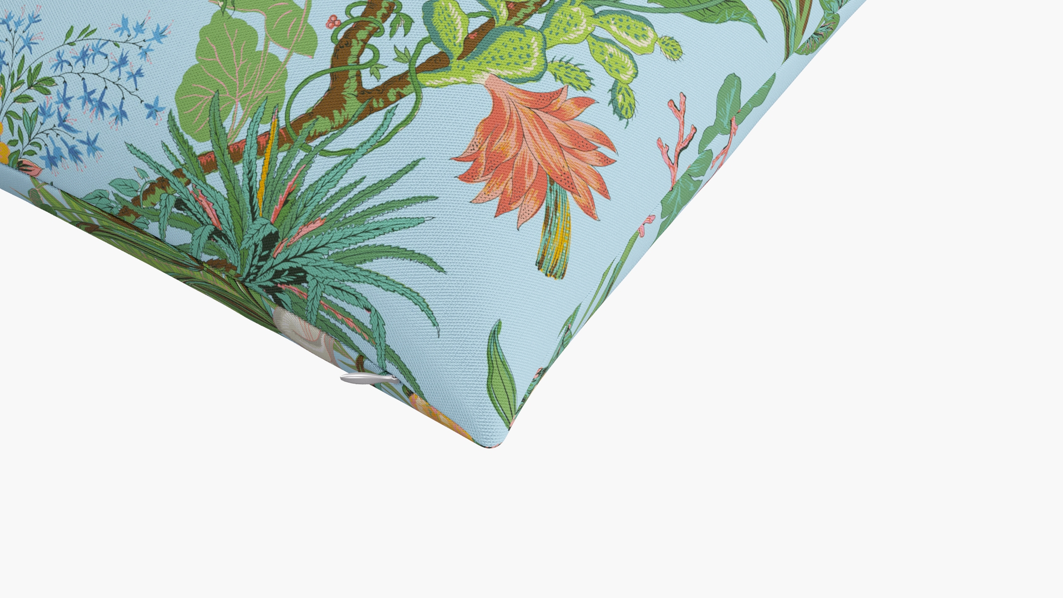 Outdoor 18" Throw Pillow, Sky Cinque Terra, 18" x 18" - Image 1