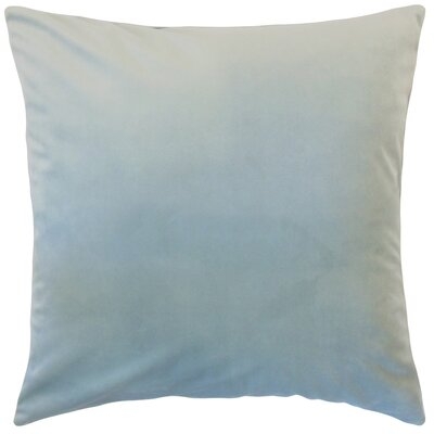Velvet Polyester Solid Color Square 18'Velvet Throw Pillow Cover & Insert - Image 0