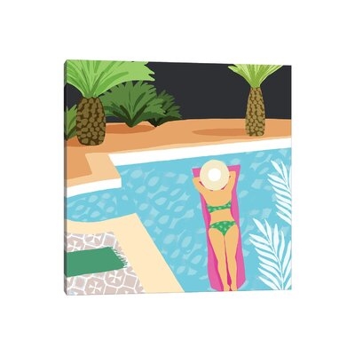 Pool Days IV by Flora Kouta - Gallery-Wrapped Canvas Giclée - Image 0