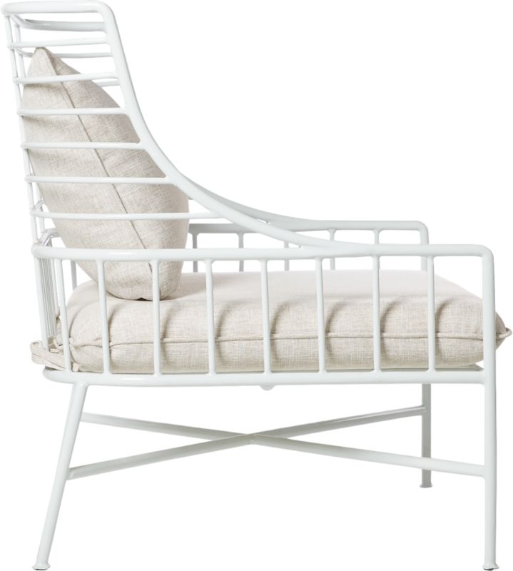 Breton White Metal Chair - Image 3