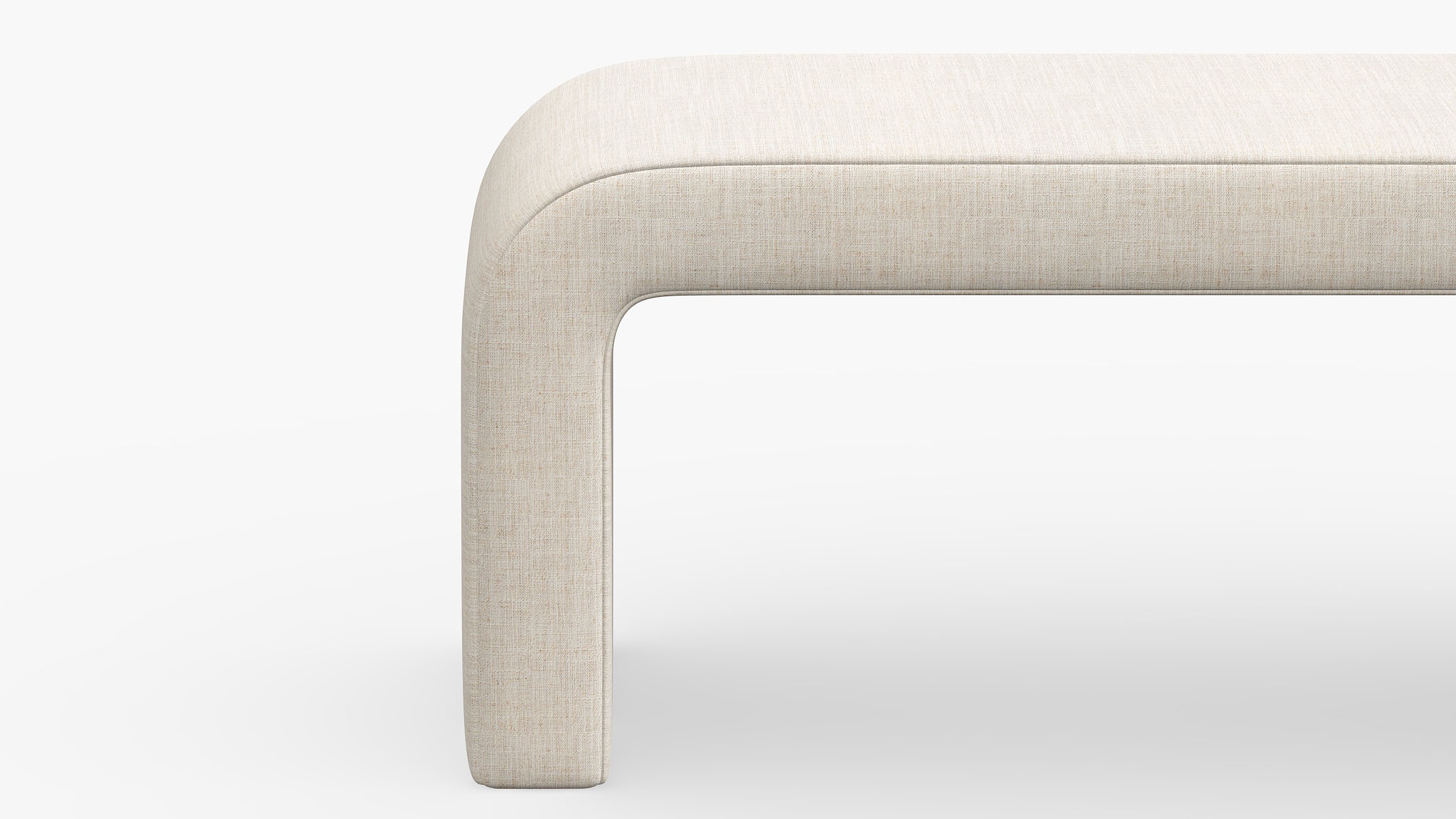 Waterfall Bench, Talc Everyday Linen - Image 3
