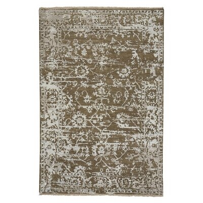 Jain Rectangle Hand Knotted Rugs - Tan - Image 0
