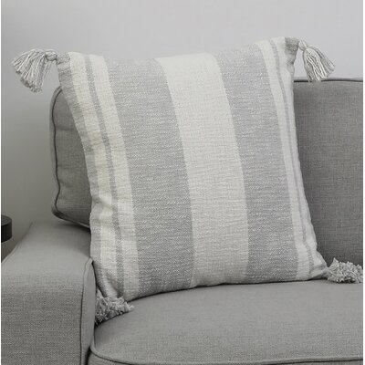 Wilcox Cotton Striped Throw Pillow - Image 0