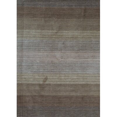 One-of-a-Kind Hand-Knotted Brown 5' x 6'11" Wool Area Rug - Image 0
