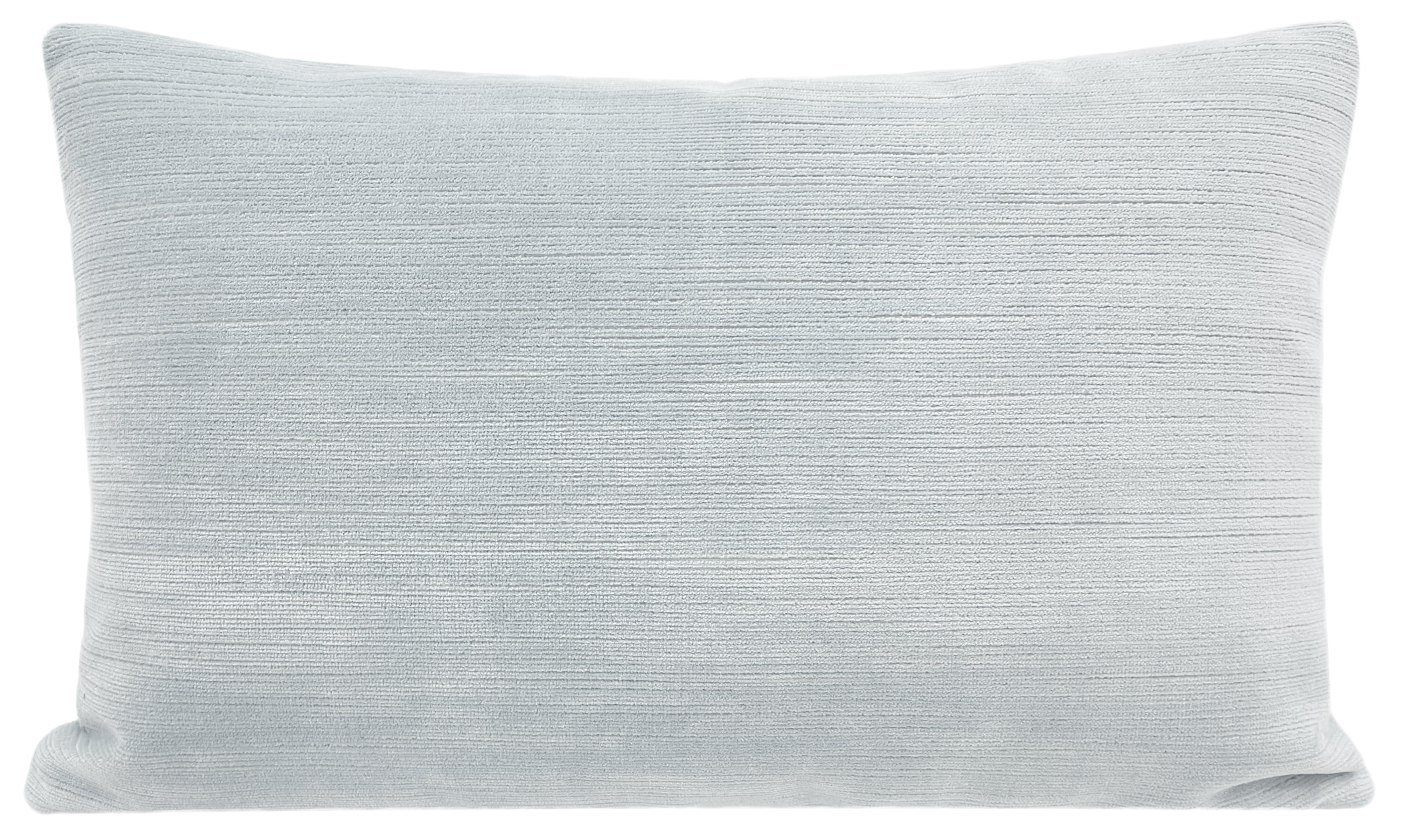 The Little Lumbar Strie Velvet Pillow Cover, Mist, 12" x 18" - Image 0