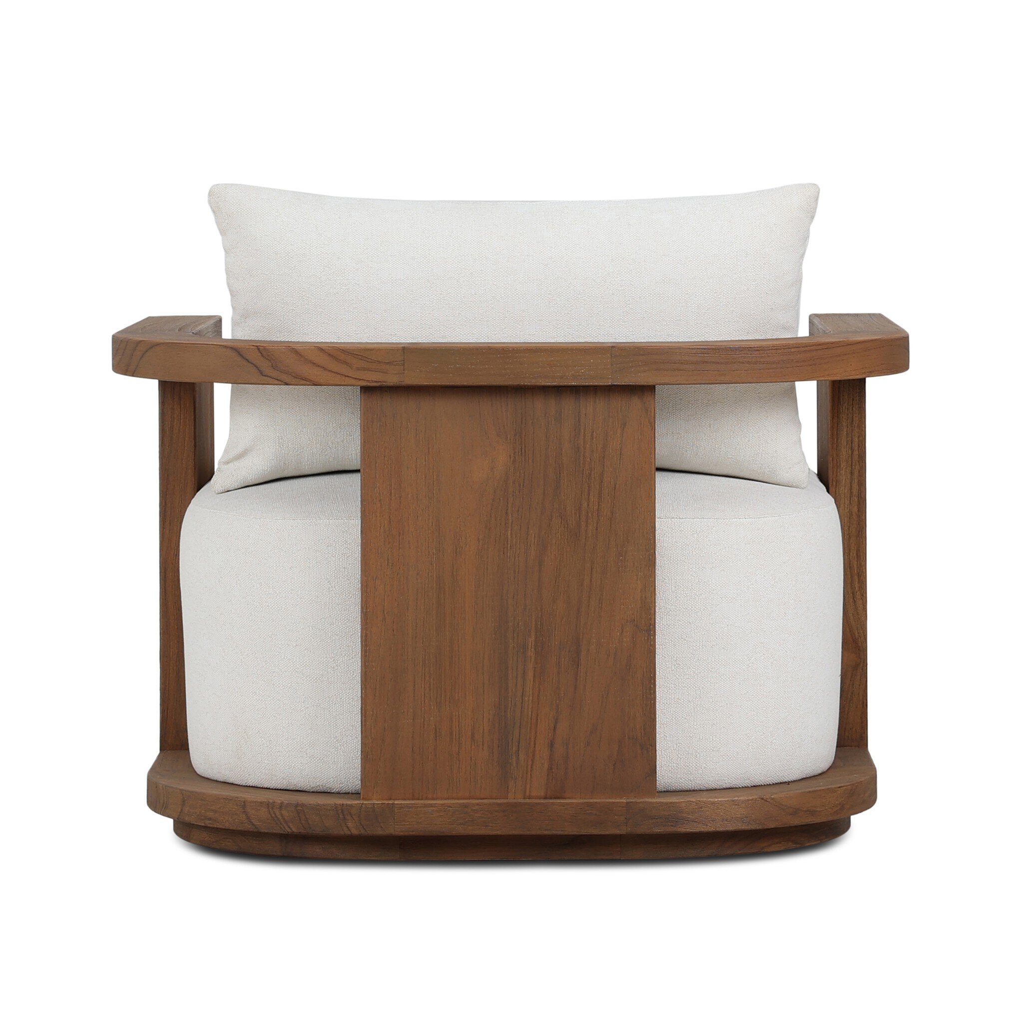 Tahana Outdoor Swivel Chair - Alessi Linen - Image 4