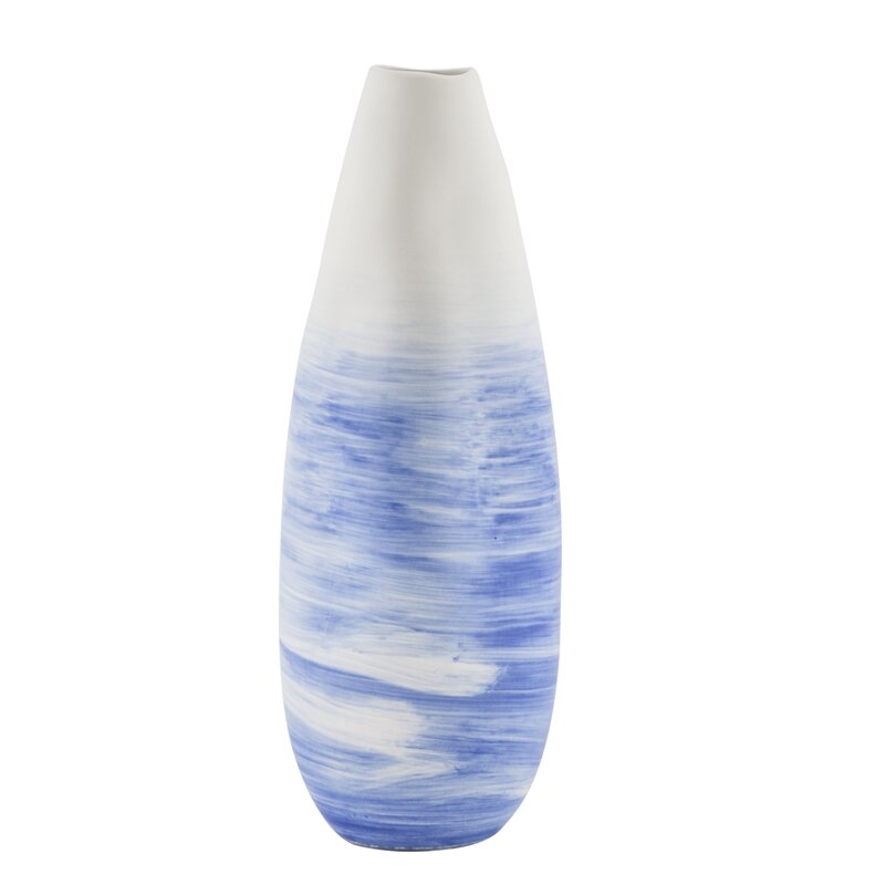 Legend of Asia Scott Table Vase Color: Blue, Size: 13.8" H x 3.1" W x 5.1" D - Image 0