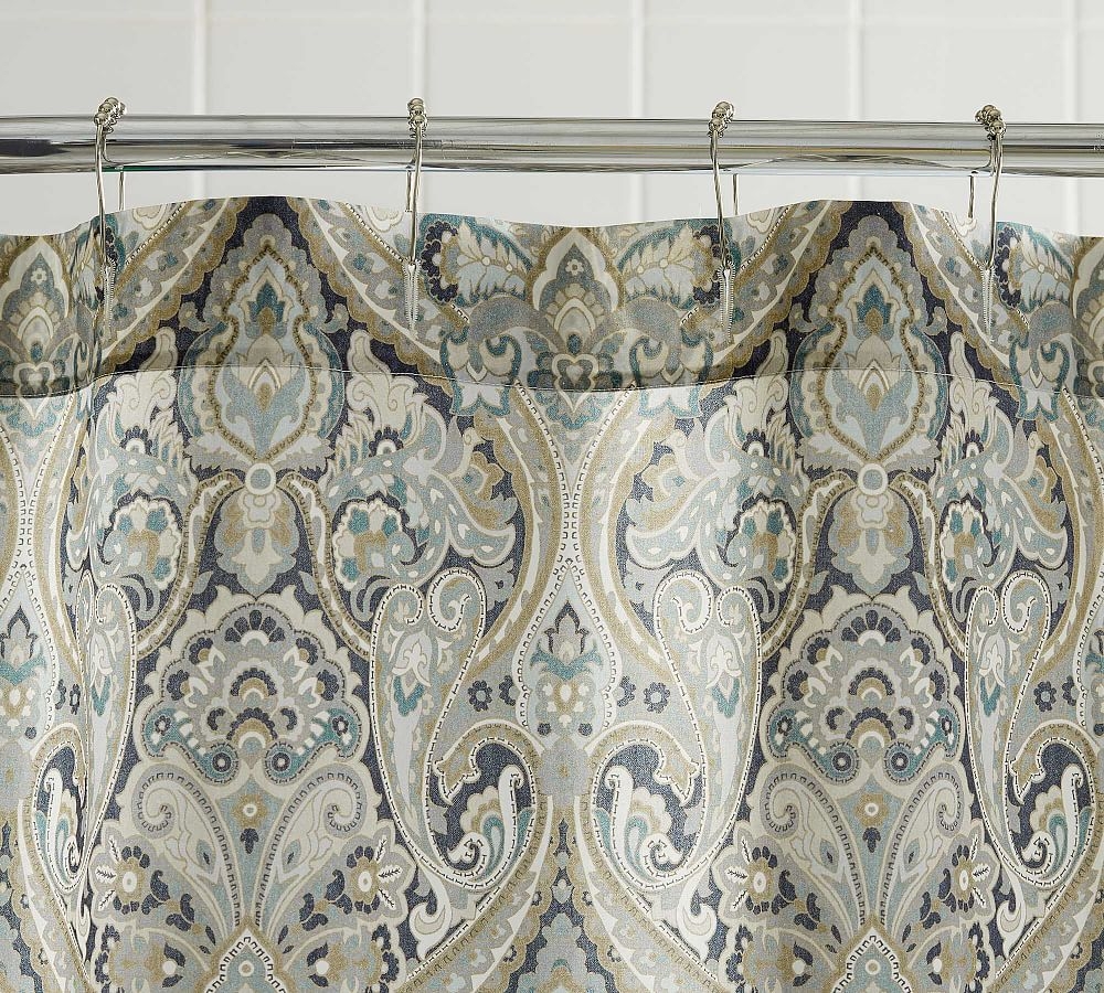 Mackenna Shower Curtain, 72", Blue - Image 0