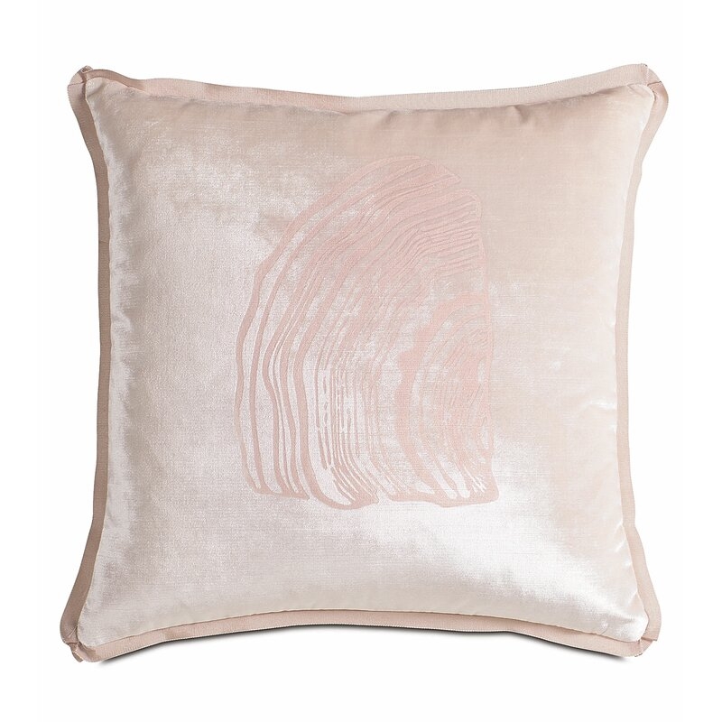 Eastern Accents Halo Velda Snow Block-Printed Throw Pillow - Image 0