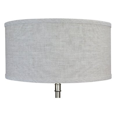 7" H x 14" W Drum Lamp Shade - (Spider Attachment) in Linen Oatmeal - Image 0