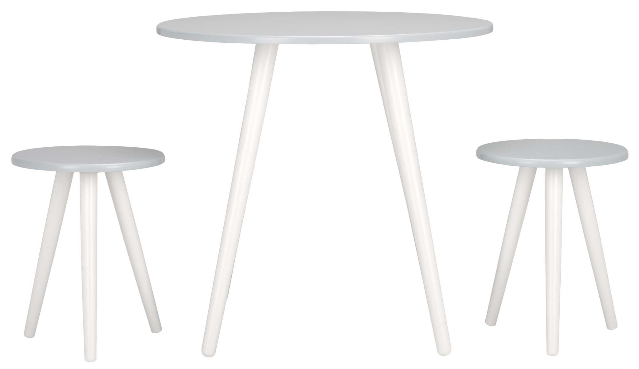 Whitman 3 Piece Dining Set - Light Grey / White - Safavieh - Image 0