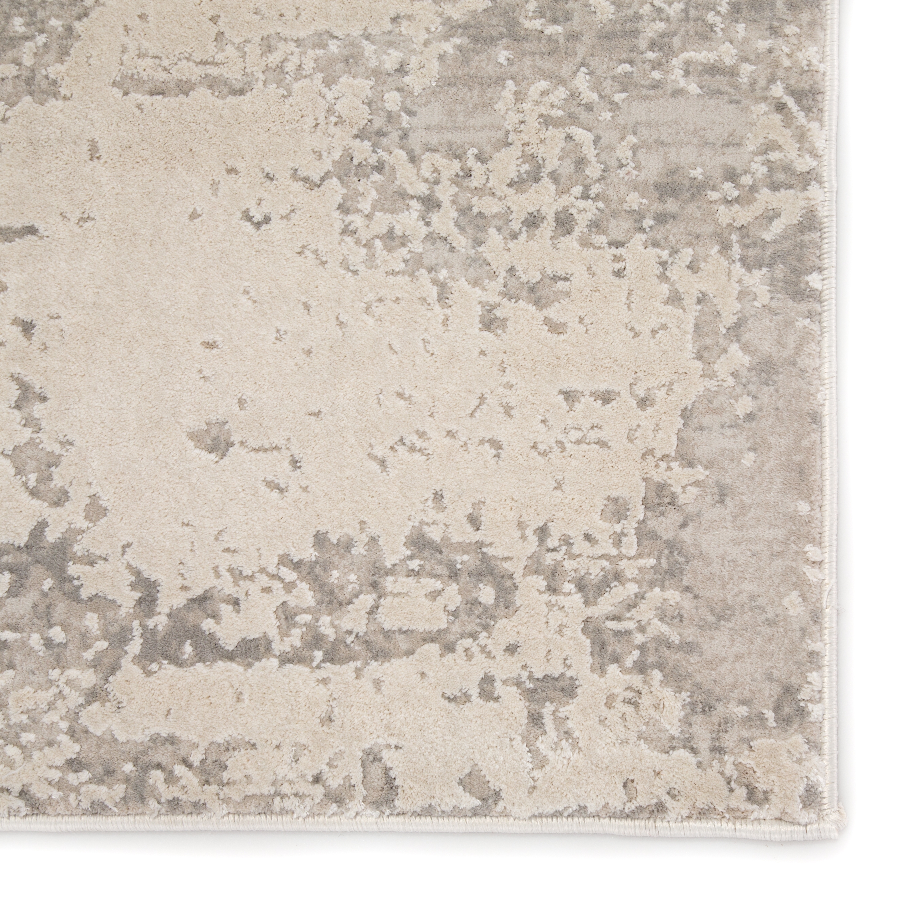 Brixt Abstract Gray/ Ivory Area Rug (4'X6') - Image 3