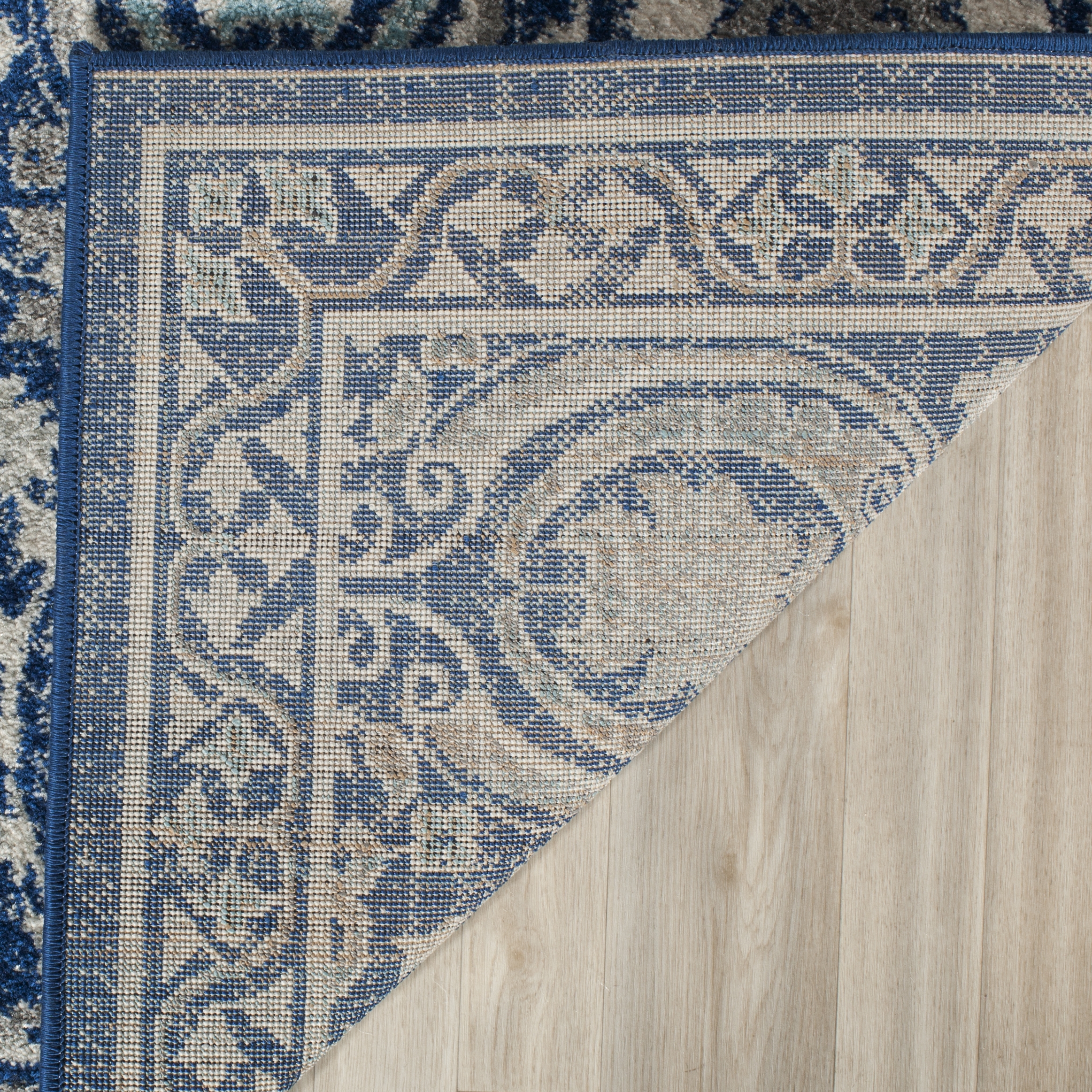 Safavieh Woven Area Rug, EVK251C, Blue/Ivory,  10' X 14' - Image 3