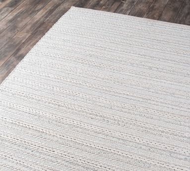 PB OPEN BOX Vale Handwoven Wool Rug, 8'9 x 11'9", Ivory - Image 4