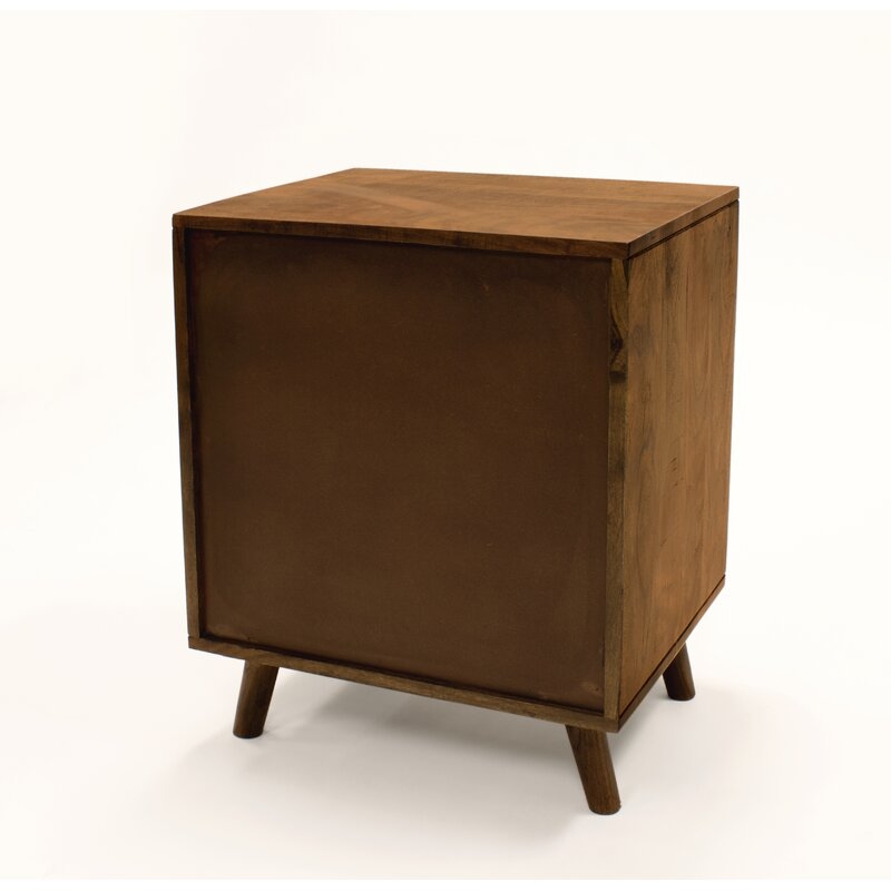 Mireles 24'' Tall 1-Drawer Nightstand in Brown - Image 5