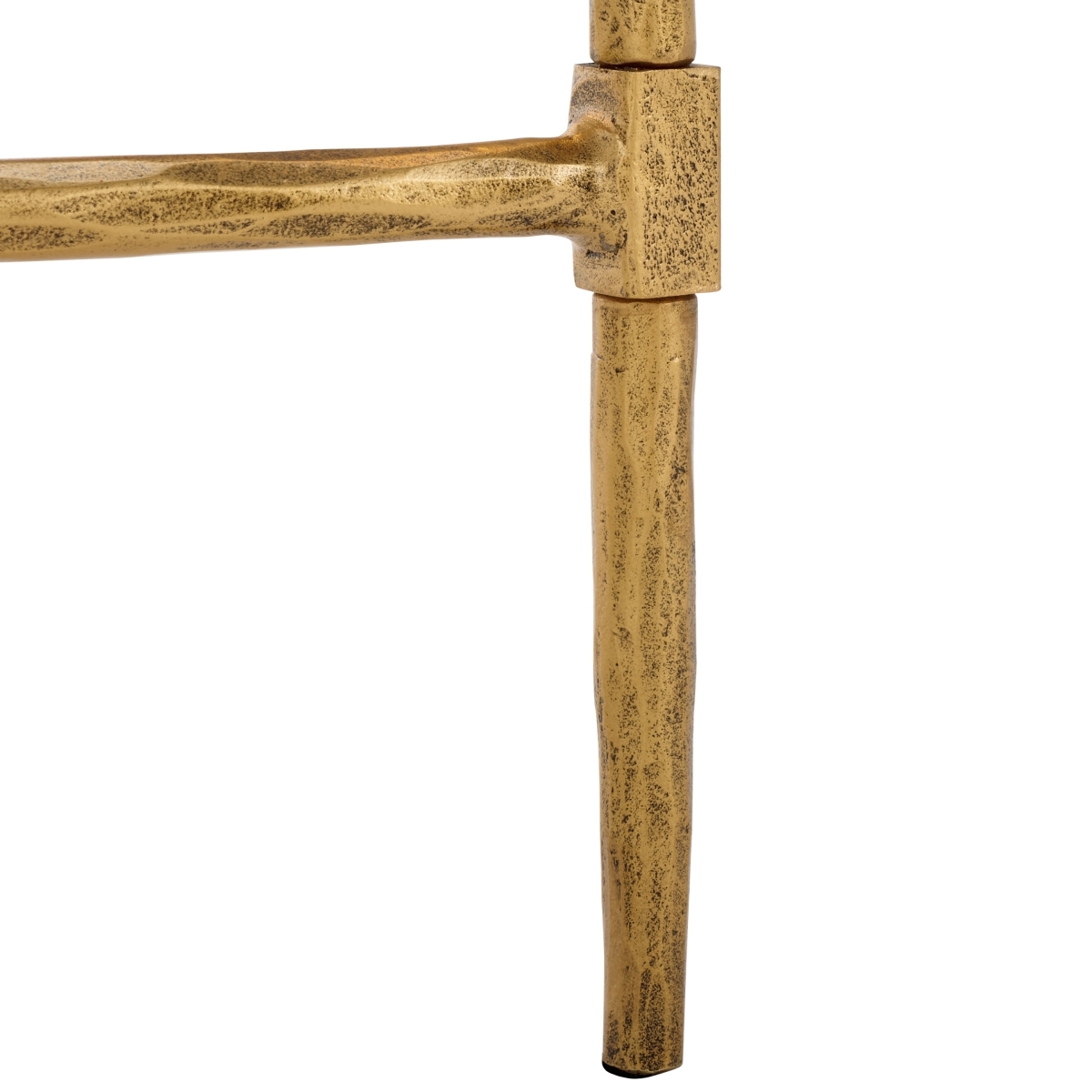Isabellina Marble Console Table - Brass/White - Image 3