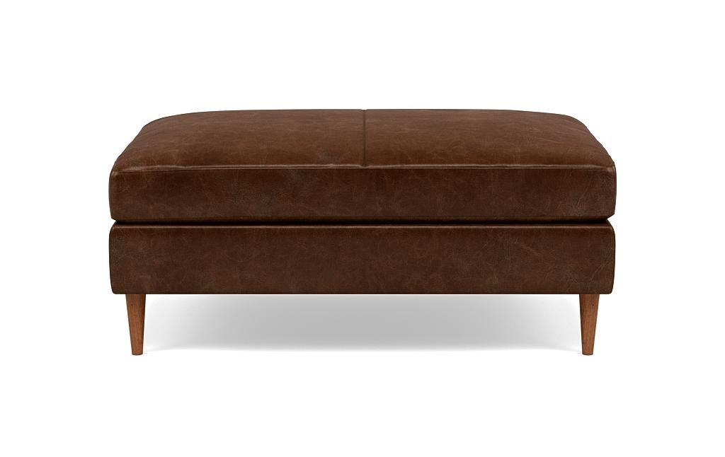 Sloan Leather Ottoman - Image 0