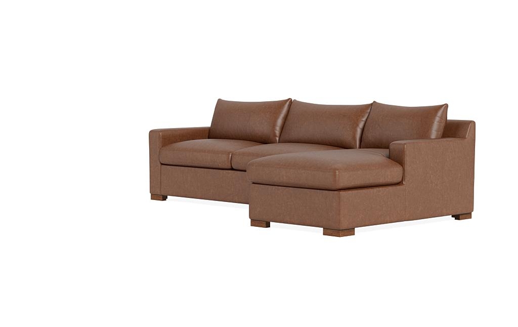 Sloan Leather Sleeper Right Chaise Sectional - Image 2