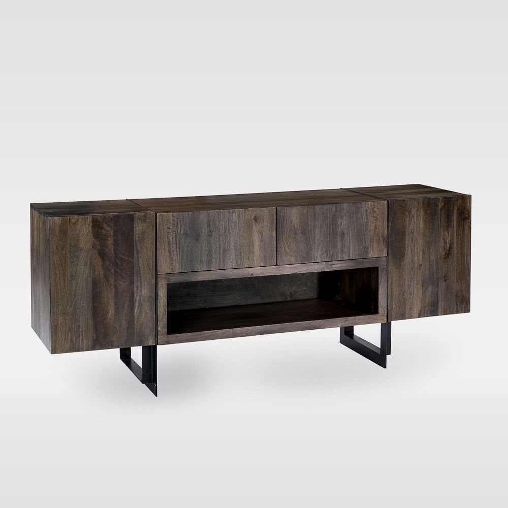 Modern Solid Wood + Iron Media Console - Image 0