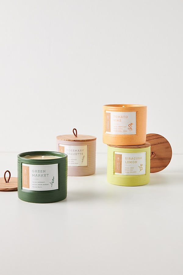 Hive & Wick Market Ceramic Candle By Anthropologie in Assorted - Image 1
