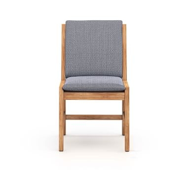 Pratchett FSC(R) Teak Dining Chair, Natural with Charcoal Cushion - Image 2