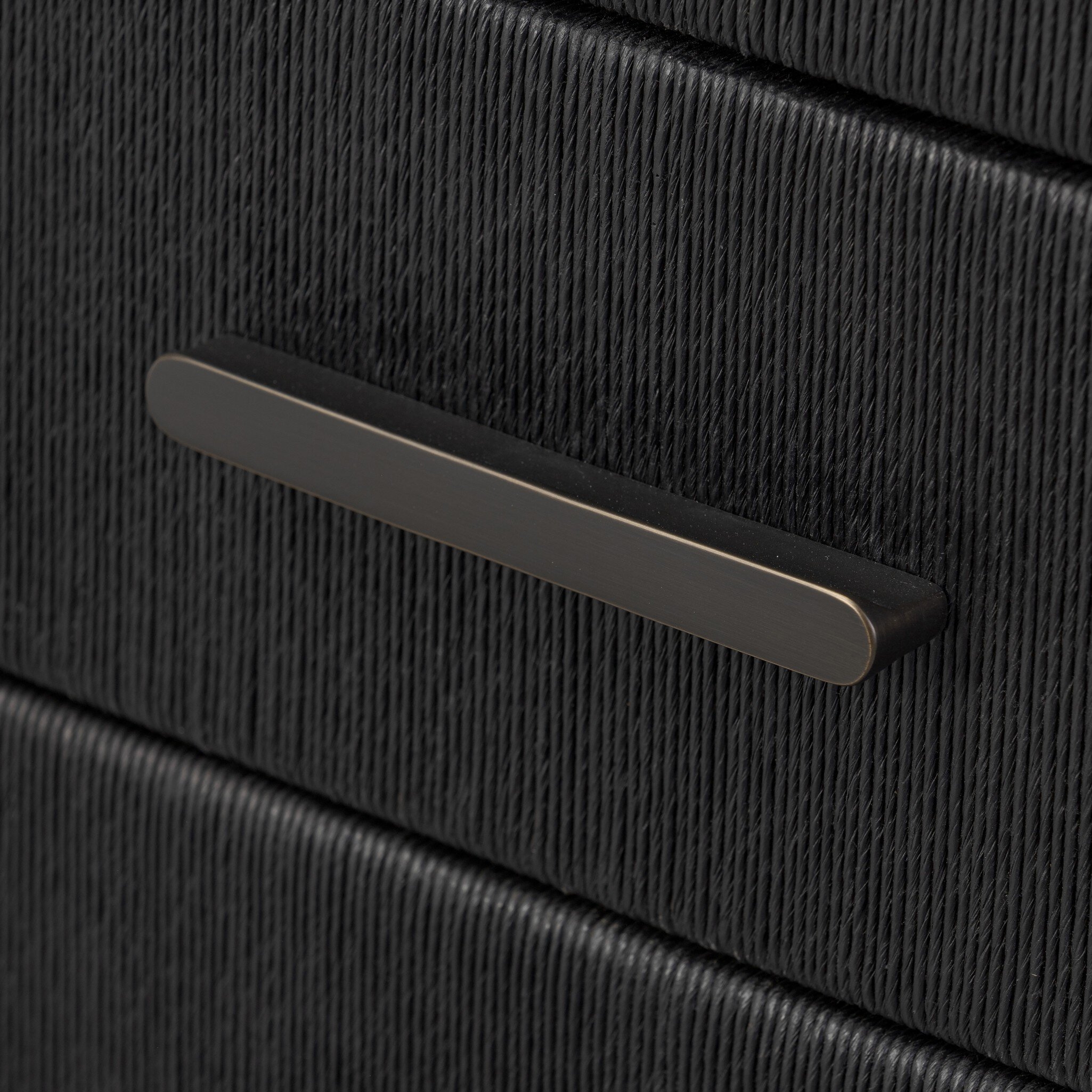 Rosenell 8 Drawer Dresser - Black Paper Cord - Image 10