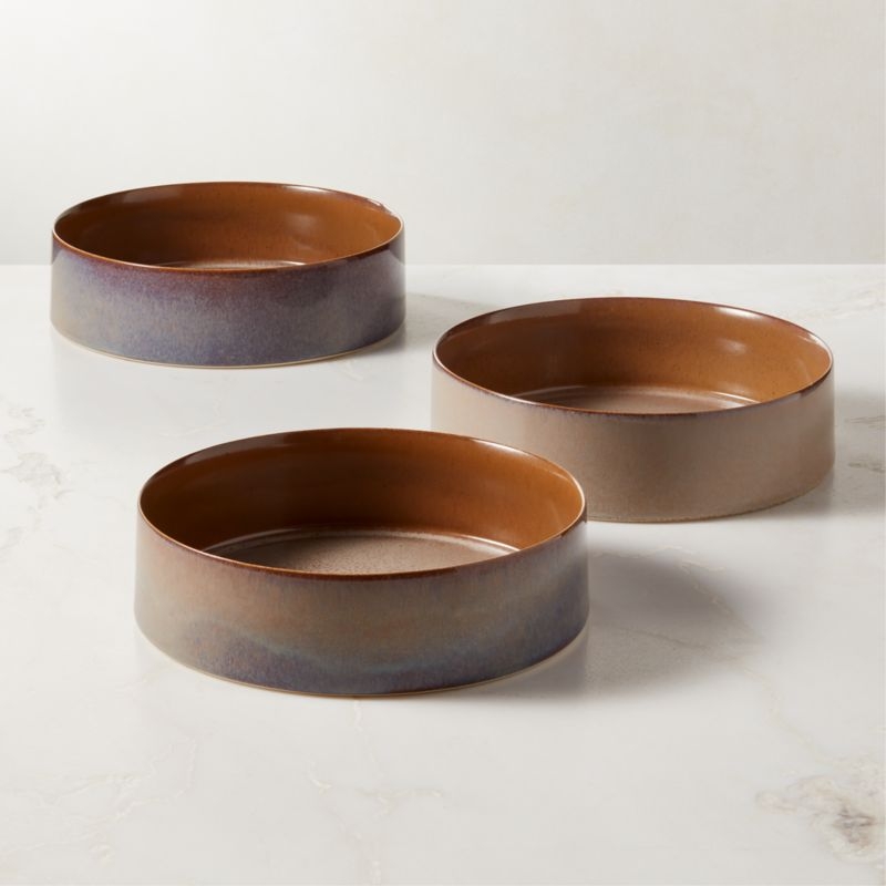 Prado Tan Serving Bowl with Reactive Glaze - Image 3