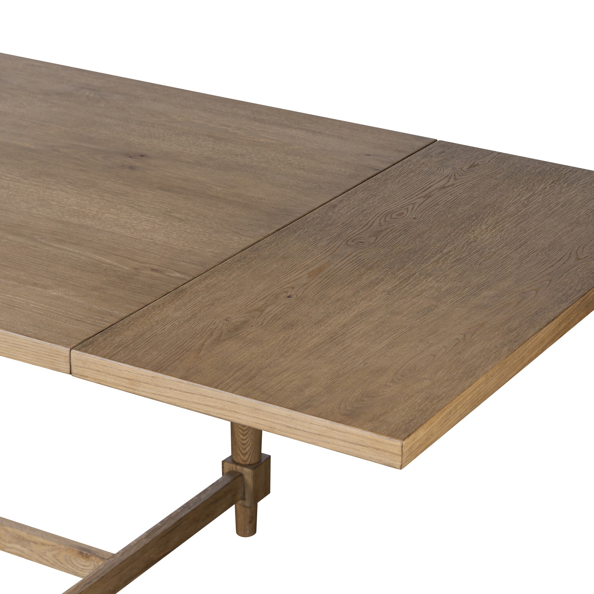 Blinn Extension Dining Table - Worn Oak Veneer - Image 5