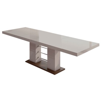 Surbit 29.5" Extendable Trestle Dining Table - Image 0