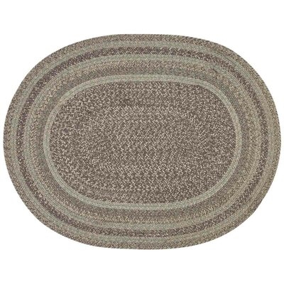 Oval Chavarria Handmade Braided Cotton Brown/Gray Area Rug - Image 0