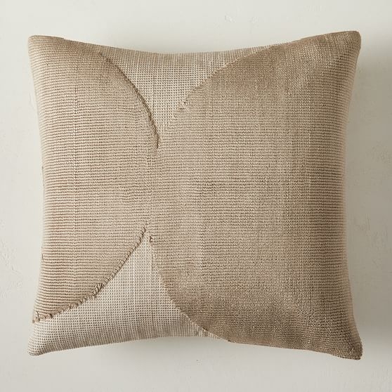 Loomed Loops Pillow Cover, 20"x20", Dark Sand - Image 0