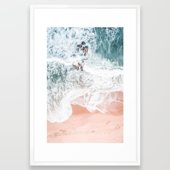 Sands Of Coral Haze Framed Art Print by Ingrid Beddoes Photography - Vector White - LARGE (Gallery)-26x38 - Image 0