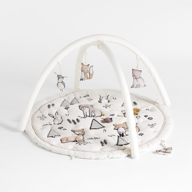 Woodland Animals Baby Activity Gym Play Mat - Image 0
